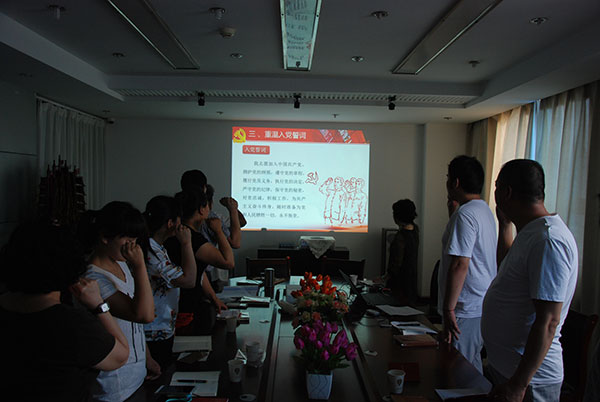河南三林建筑集团股份有限公司召开建党95周年党员座谈会(图1)